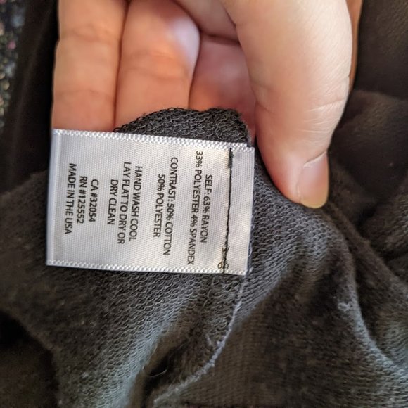 Dolan Black Shirt with Mesh Sleeves Size XS - Picture 8 of 8